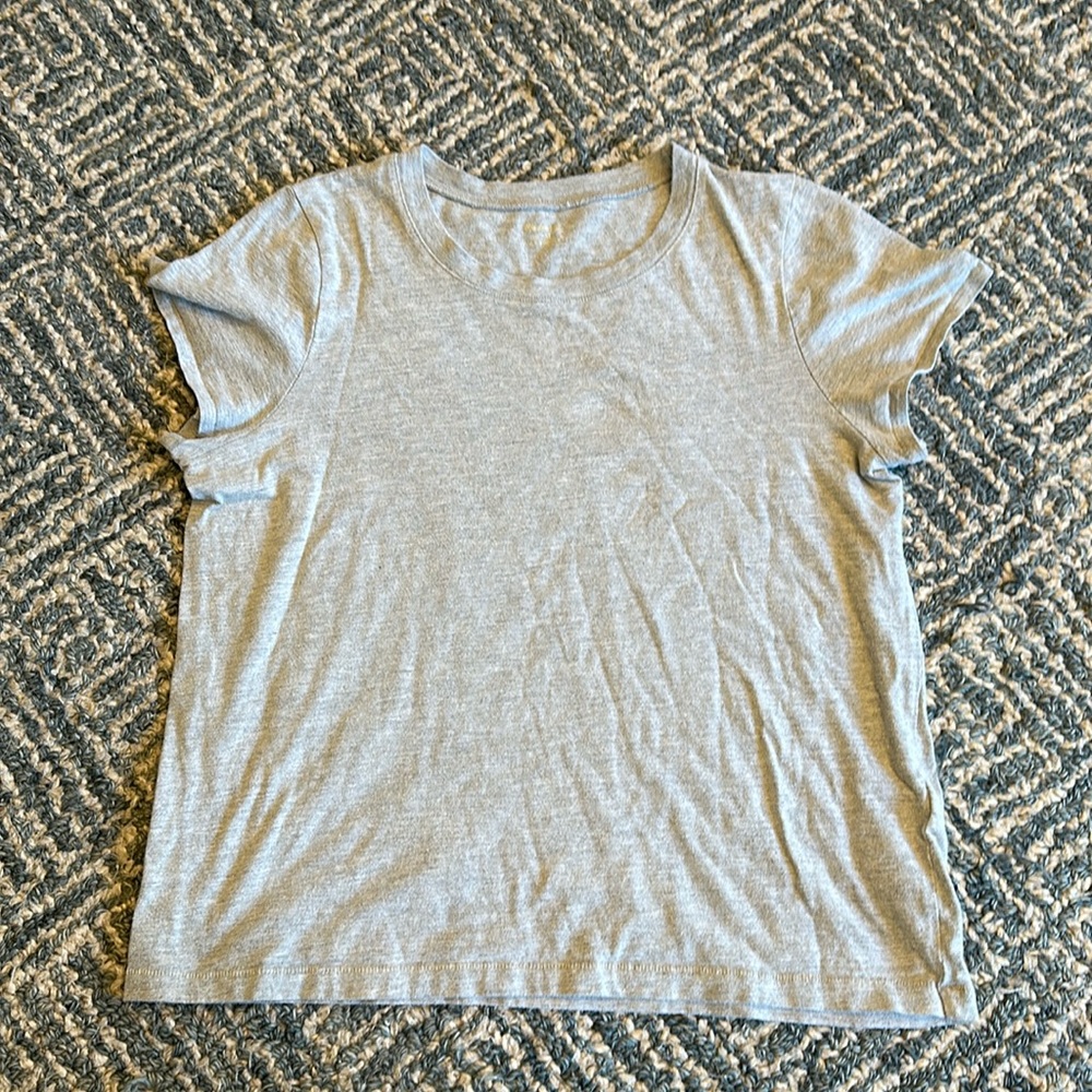 Madewell - medium grey cotton t-shirt